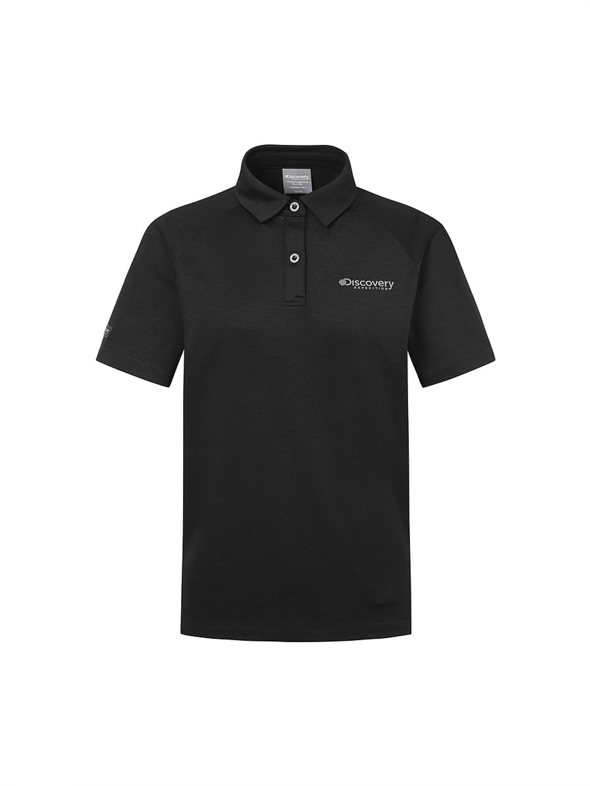 디스커버리 익스페디션(DISCOVERY EXPEDITION) 여성 라글란 UV차단 카라티 (BLACK)