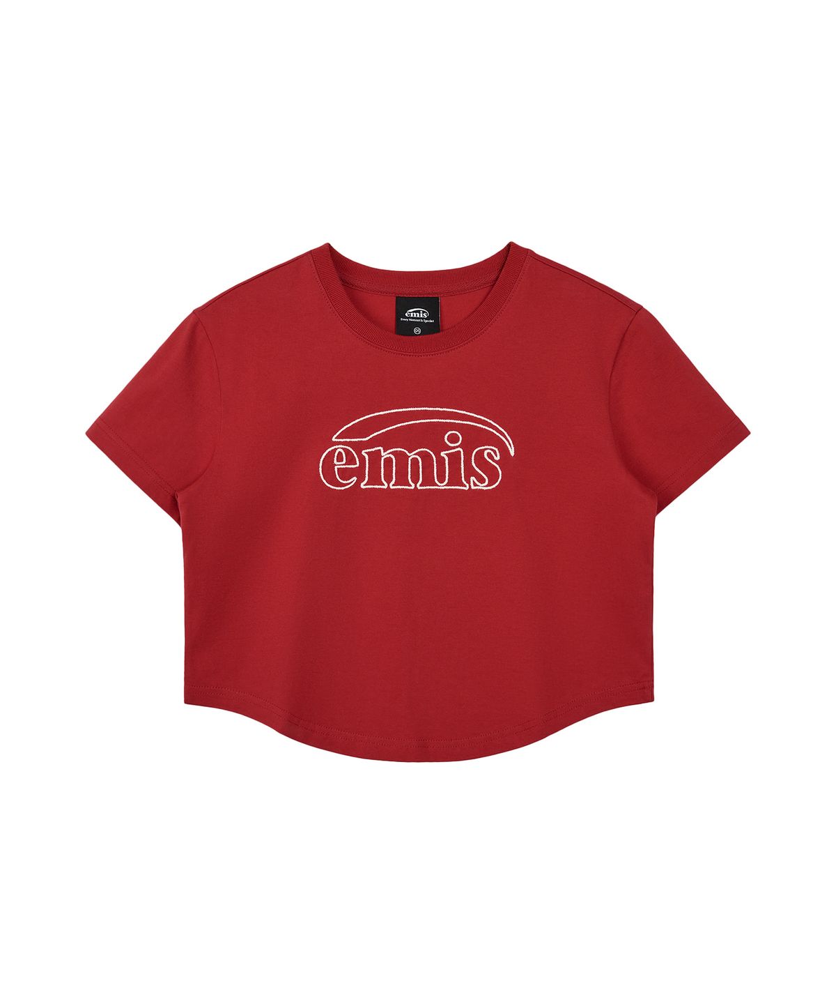 이미스(EMIS) (WOMENS) CHAIN STITCH T-SHIRT-RED