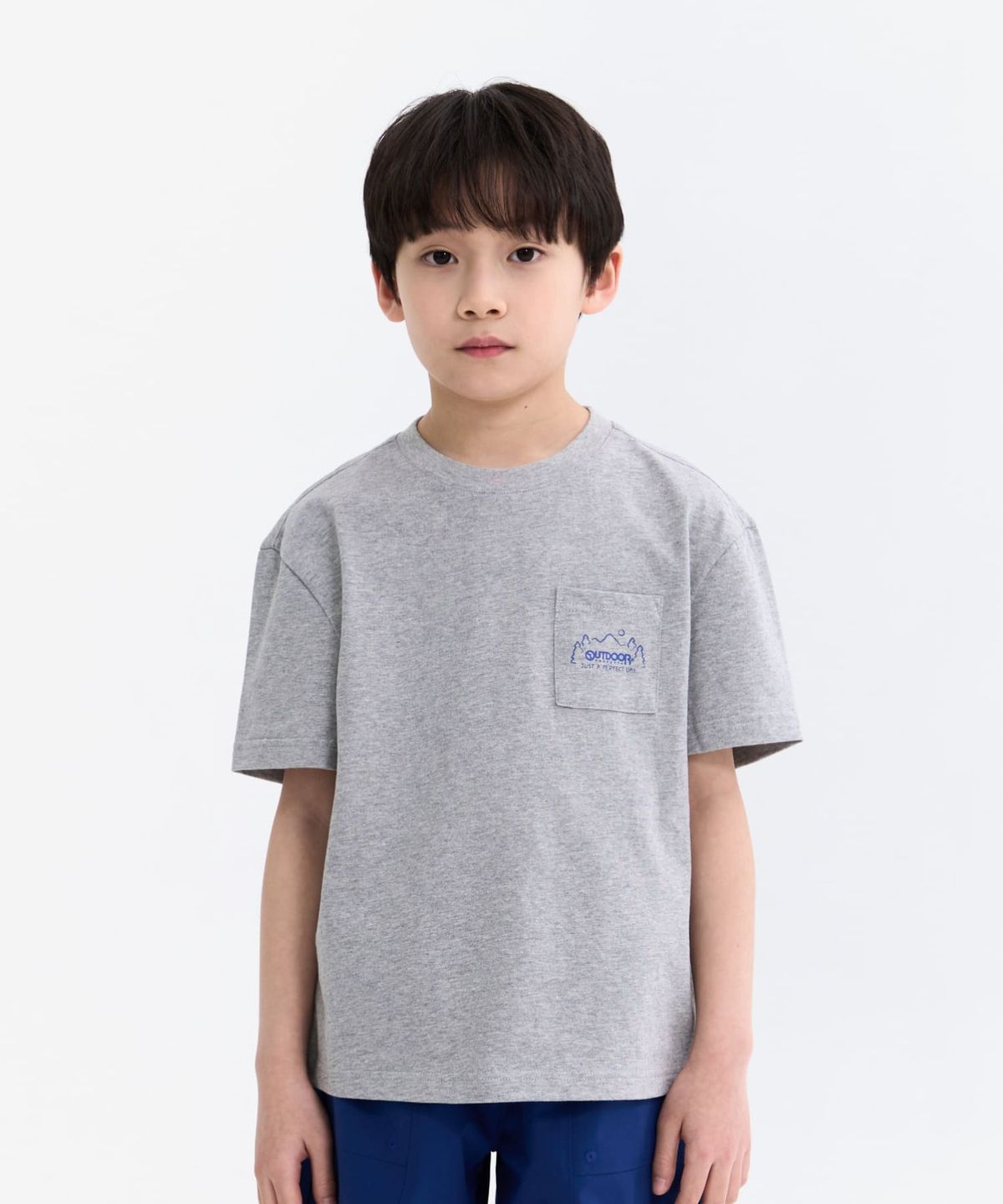 아웃도어 프로덕츠 키즈(OUTDOOR PRODUCTS KIDS) 포켓 반팔티 (멜란지) OD252ISS11_MLG
