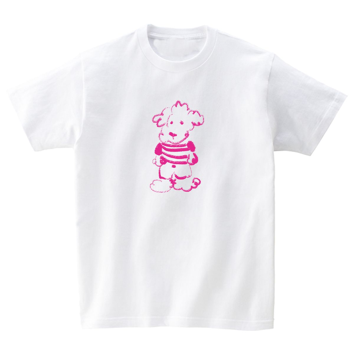 어썸어스(AWESOMEUS) Pink poodle T-SHIRTS_4COLOR