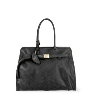 레더 버클 백, 블랙