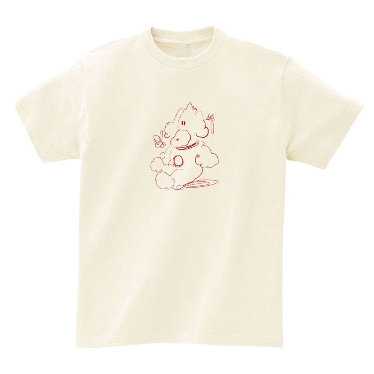 어썸어스(AWESOMEUS) Red pen puppy T-SHIRTS_4COLOR