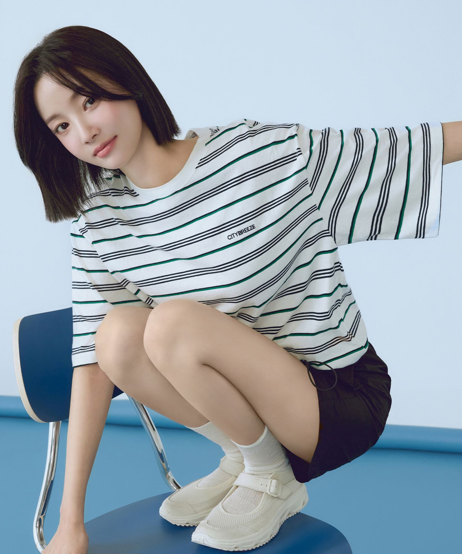 Tシャツ・カットソー citybreeze Striped short sleeve t-shirt_WHITE MUSINSA | CITYBREEZE Multi Stripe Short Sleeve T-Shirt_WHITE