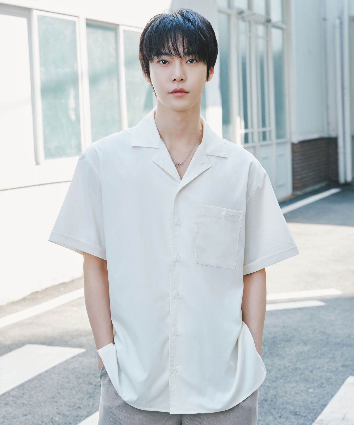 [CITYBREEZE]UNISEX●WRINKLE FREE OVERSIZED HALF SLEEVE SHIRT MUSINSA | CITYBREEZE Wrinkle Free Overfit Short Sleeve