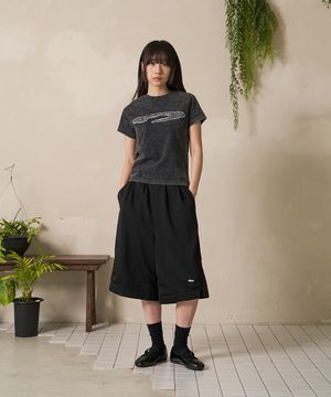 Oval Basketball Mesh Short Black