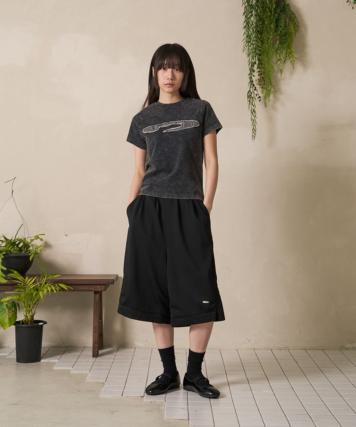 에프디알(FDR) Oval Basketball Mesh Short Black