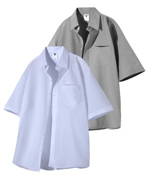 쿨링 오버핏 반팔 셔츠 GS-713