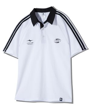 럭비 카라 래글런 트랙 반팔티 GT-372_화이트