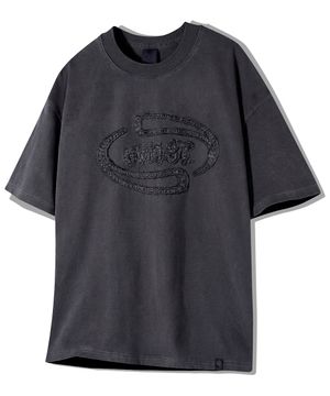 아플리케 자수 피그먼트 반팔티 GT-373