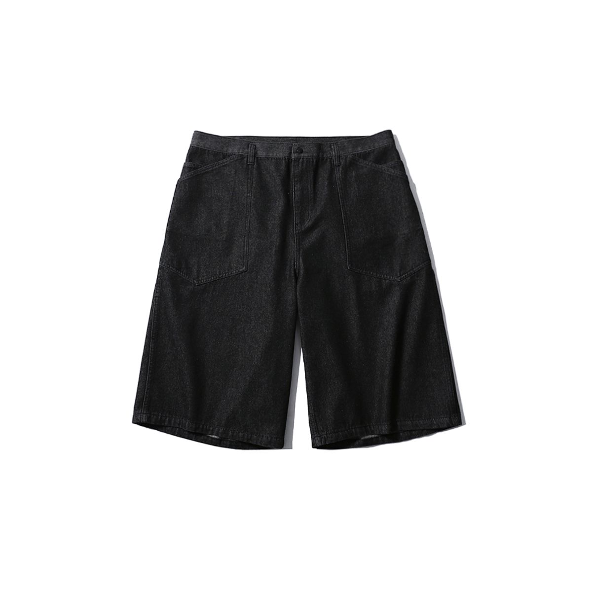 모이프(MOIF) [SS25] WIDE M35 SHORTS / BLACK DENIM