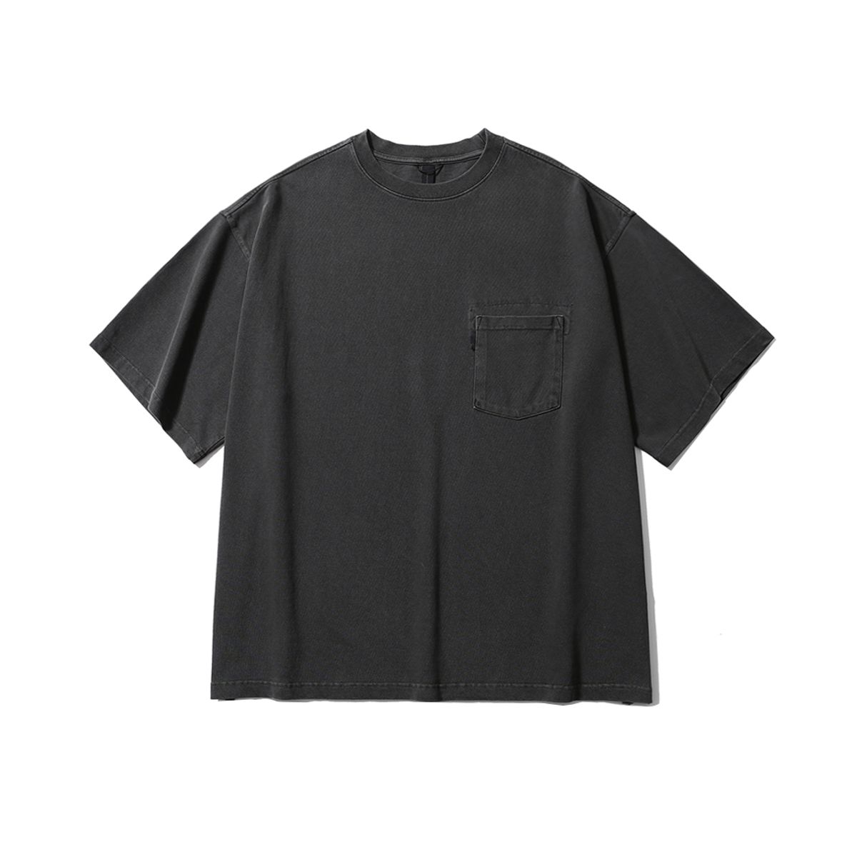 모이프(MOIF) [SS25] GARMENT DYED H/S TEE / DYED CHARCOAL