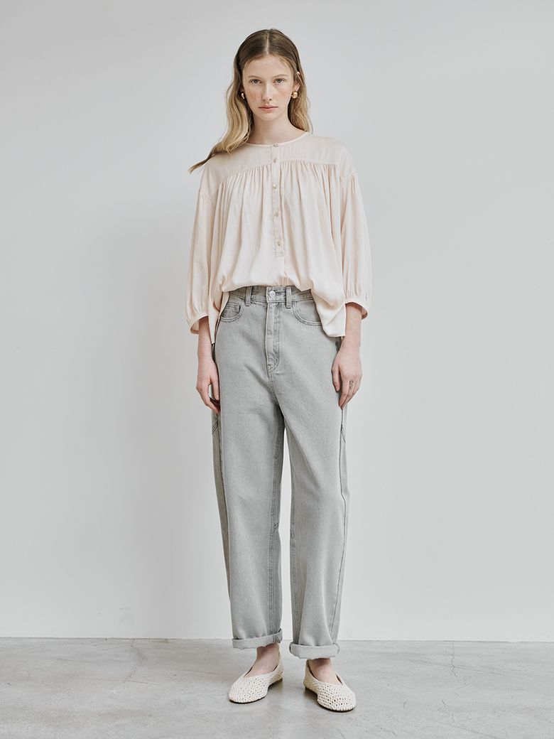 BACK POINT BAGGY FIT DENIM PANTS_YB3DP01