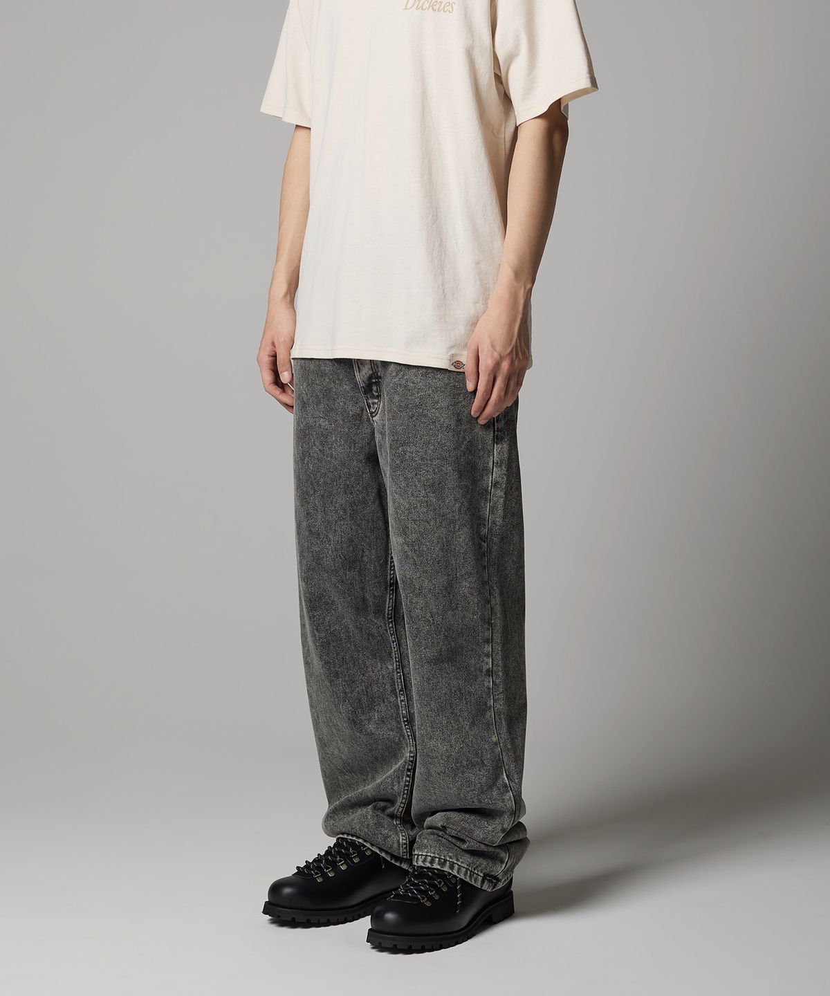디키즈(DICKIES) 토마스빌 루즈핏 데님팬츠 Light Gray