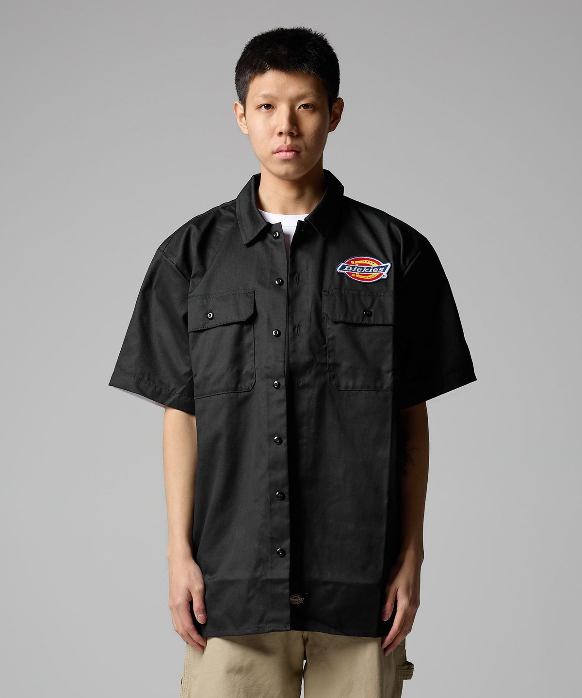 디키즈(DICKIES) 클린턴데일 셔츠 Black