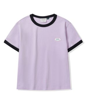 (우먼) JELLY 스몰 로고 링거 반팔 티셔츠_퍼플