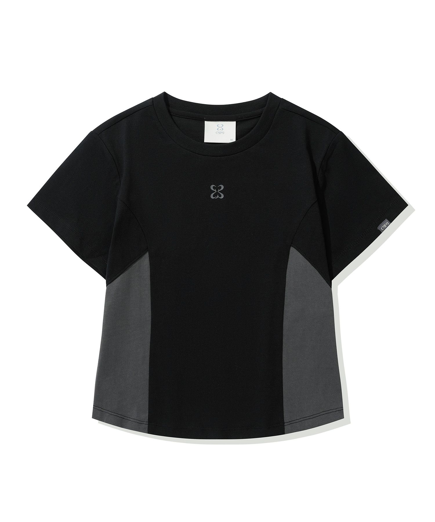 codegraphy☆Line Crop Short Sleeve T-Shirt MUSINSA | Codegraphy (Women) Line Crop Short Sleeve T