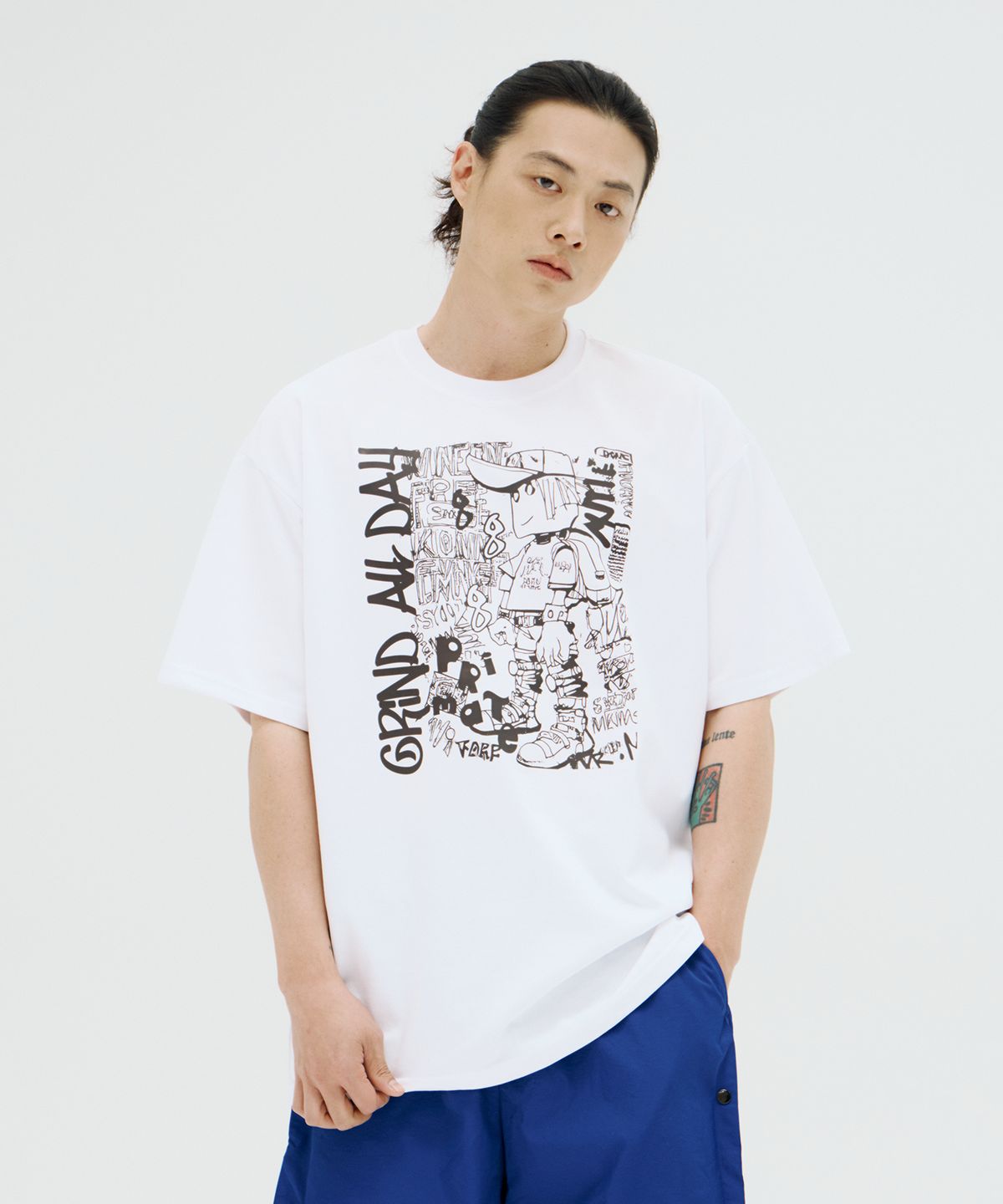 프라임에이트(PRIMATE) [COOL COTTON] TRAPLIFE 오버핏 반팔티셔츠 8 COLORS