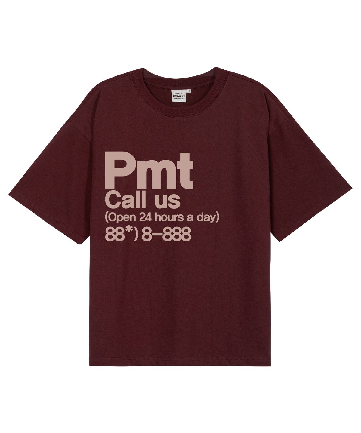 프라임에이트(PRIMATE) [COOL COTTON] CALL US 오버핏 반팔티셔츠 8 COLORS