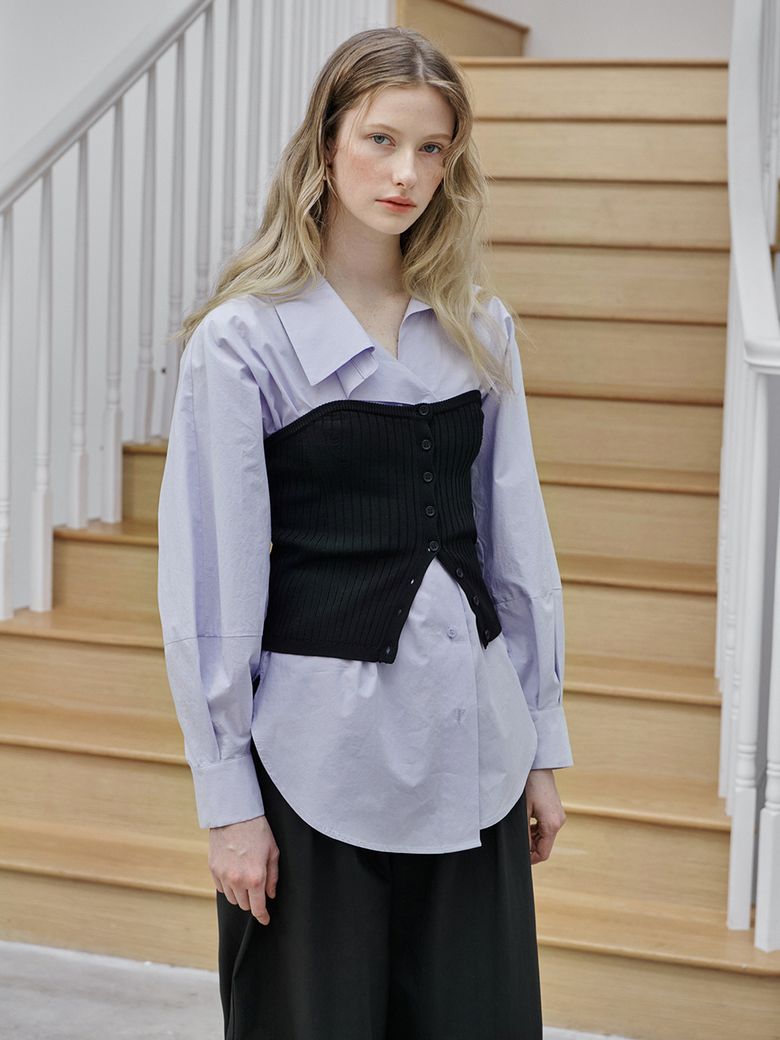 VOLUME SLEEVE SHIRT_YB3LSN3