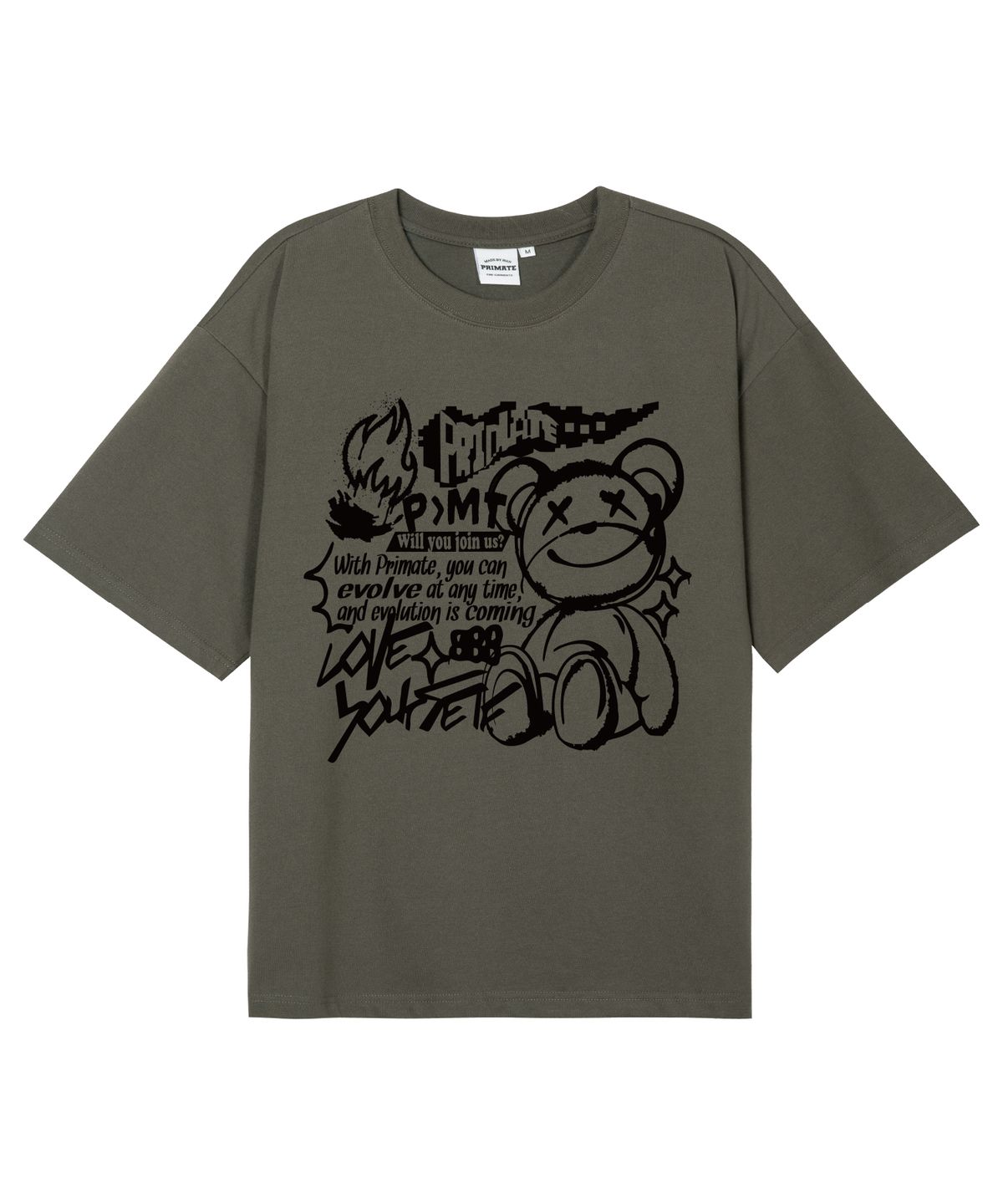 프라임에이트(PRIMATE) [COOL COTTON] BURNING 오버핏 반팔티셔츠 8 COLORS