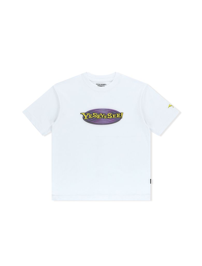Y.E.S Web Logo Kids Tee White