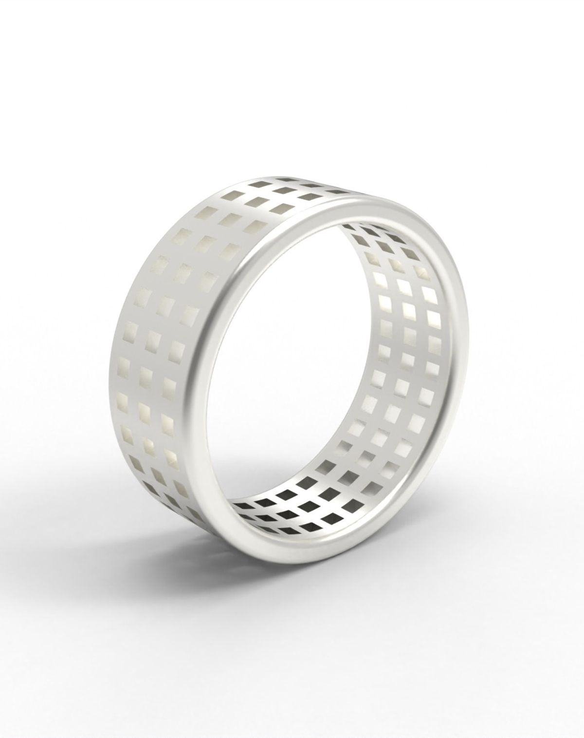 르네오브제(RENEOBJET) WIN SQUARE RING (3R) [STERLING SILVER] 기하학 디자인 패턴 포인트 925 실버 반지