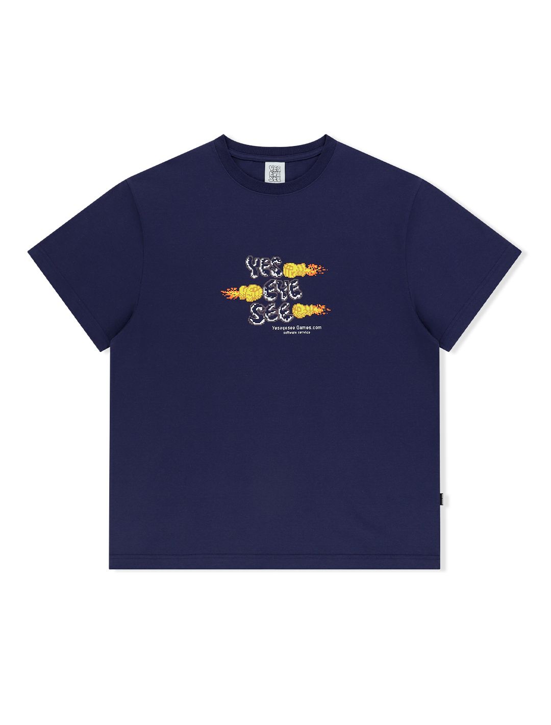MUSINSA | YESEYESEE Y.E.S Game Tee Light Navy