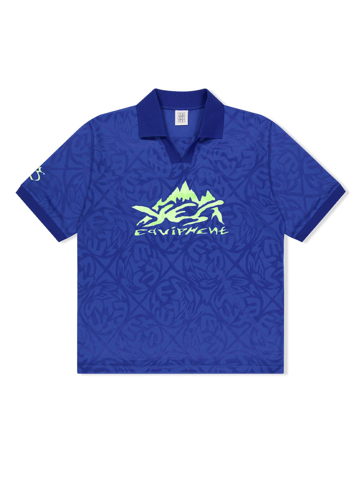 예스아이씨(YESEYESEE) Y.E.S Jacquard Football Tee Blue