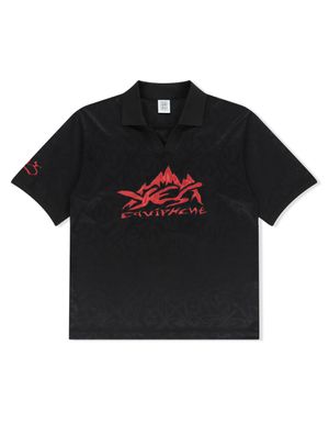Y.E.S Jacquard Football Tee Black