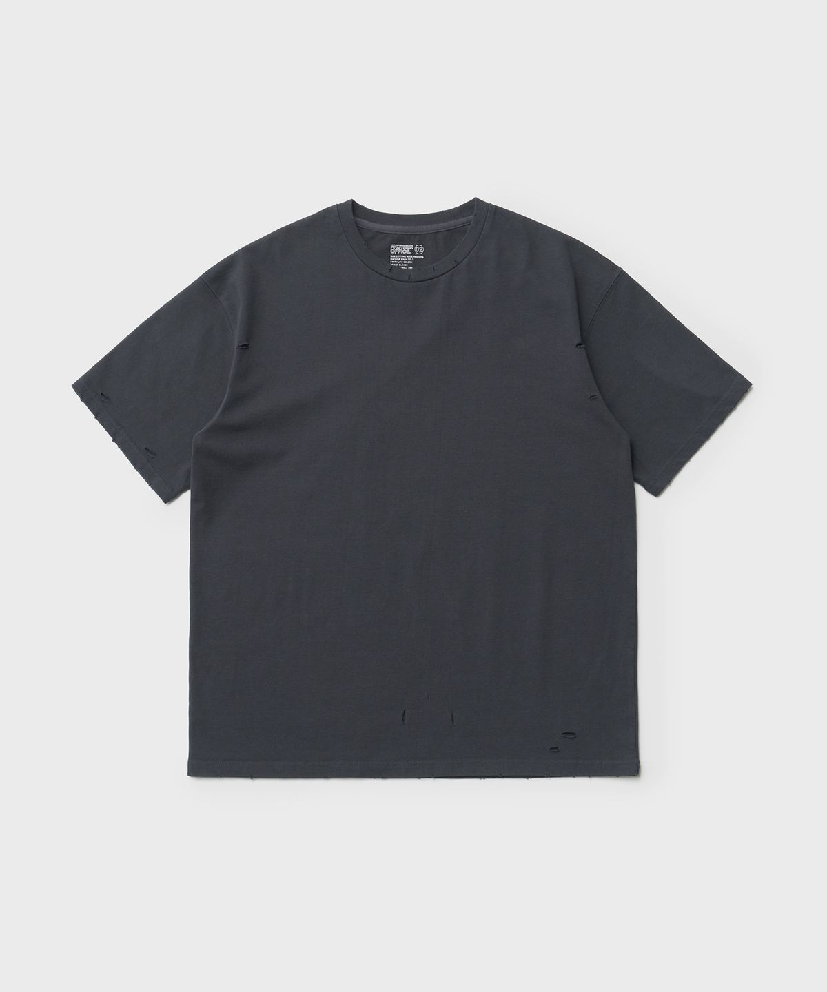 어나더 오피스(ANOTHER OFFICE) Bold Damage Tee (Charcoal)