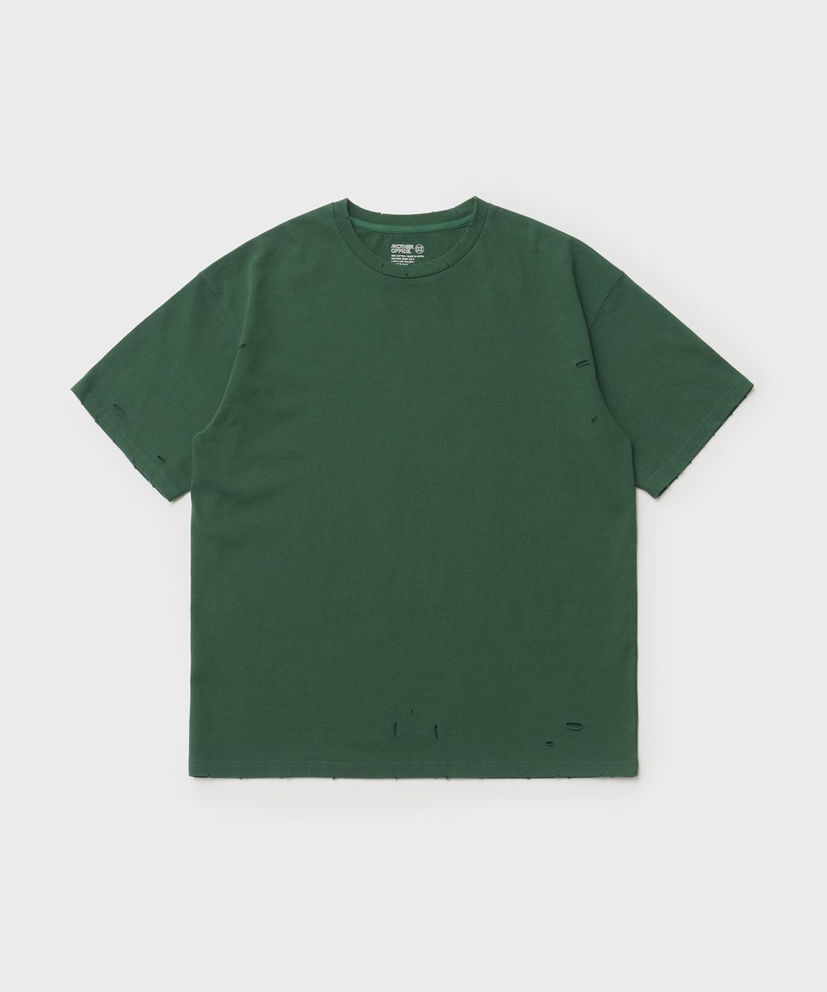 어나더 오피스(ANOTHER OFFICE) Bold Damage Tee (Forest Green)