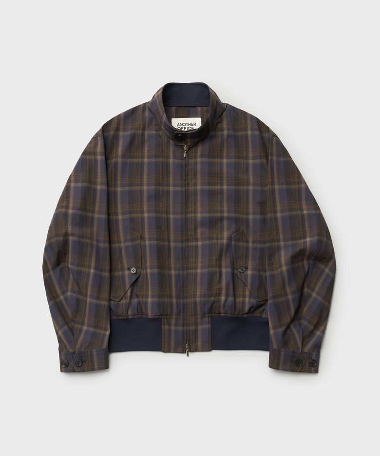 Huge Harrington Jacket (Old Violet-Check)