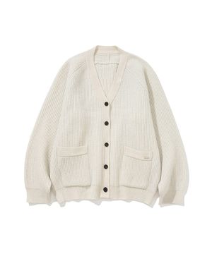[UN] Wool Knit Club Cardigan Ivory