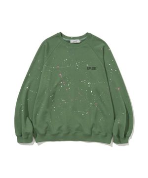 [UN] Painting Brushstroke Sweatshirt Khaki