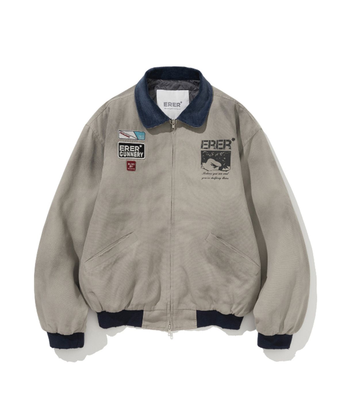 에르에르(ERER) [UN] Mechanic Vintage Jacket Gray