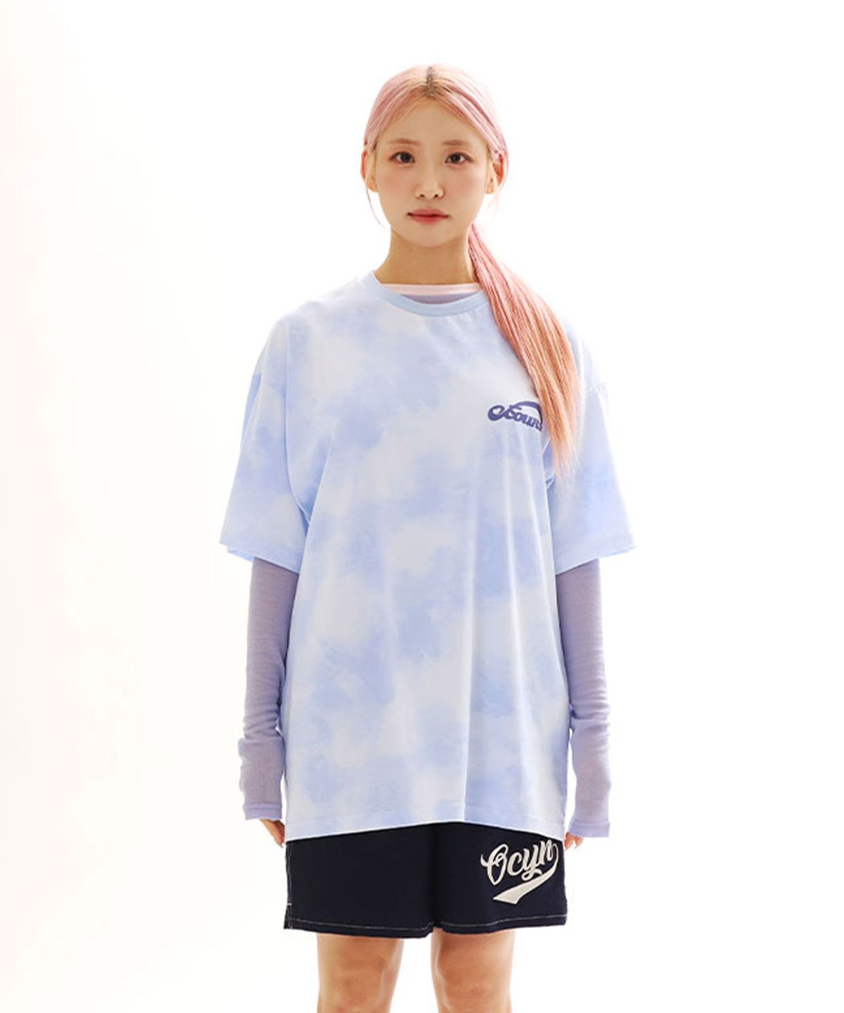 오브콜스와이낫(OFCOURSEWHYNOT) Everyday magic tee_Blue