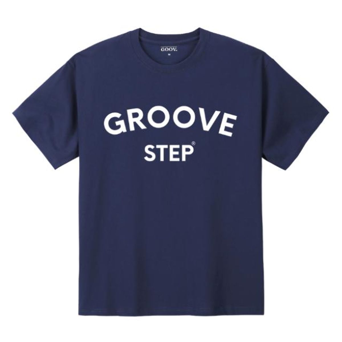 그루브스텝(GROOVESTEP) 그루브스텝 레터링 라운드 반팔티S0262