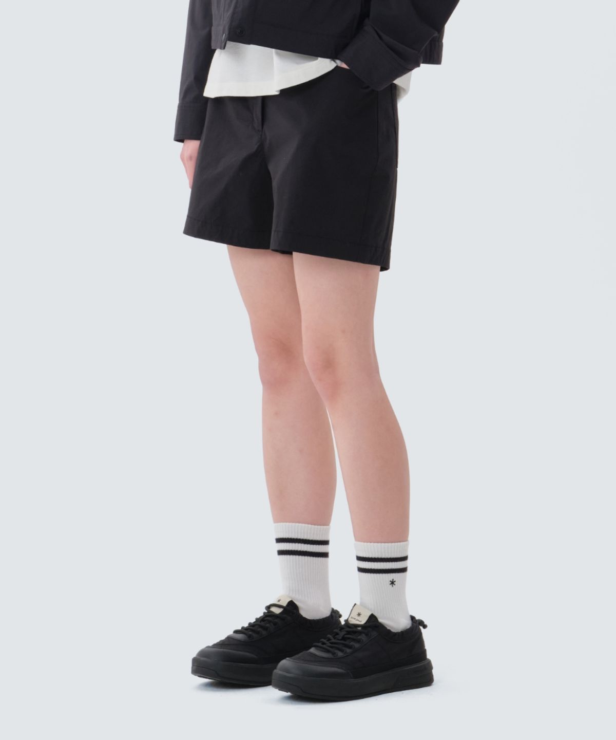 스노우피크 어패럴(SNOWPEAK APPAREL) 워크 여성 베이직 반바지 (S25MWFHP15) Black