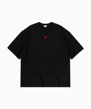 플레임 심볼 오버핏 숏슬리브 2컬러