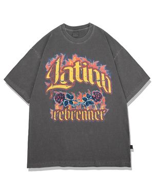 DTG 라티노 피그먼트 오버핏 반팔티셔츠 차콜