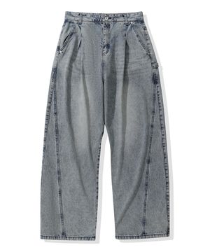 엑스트라 와이드 데님 팬츠_빈티지 블루