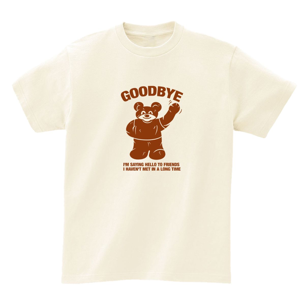 어썸어스(AWESOMEUS) GOOD BYE BEART-SHIRTS_4COLOR