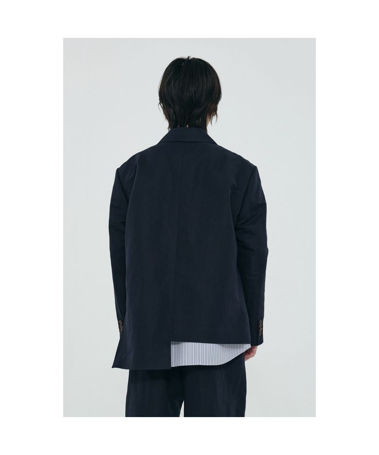 Linging Print Oversized Linen Jacket_RKJAS24607NYX