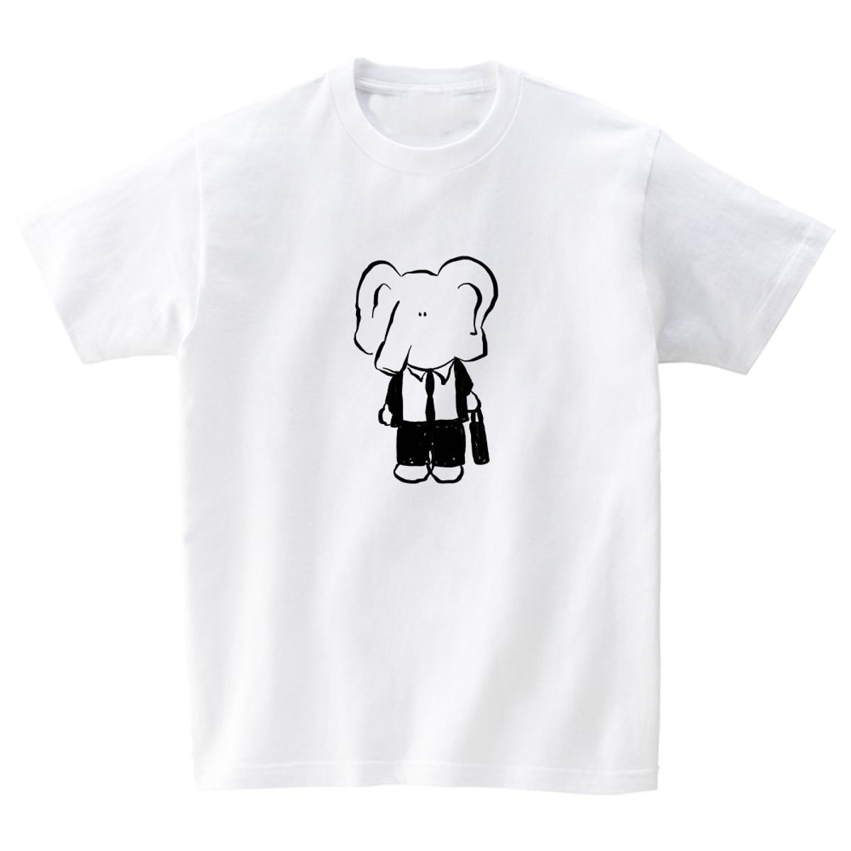 어썸어스(AWESOMEUS) Elephant on the way to work T-SHIRTS_4COLOR