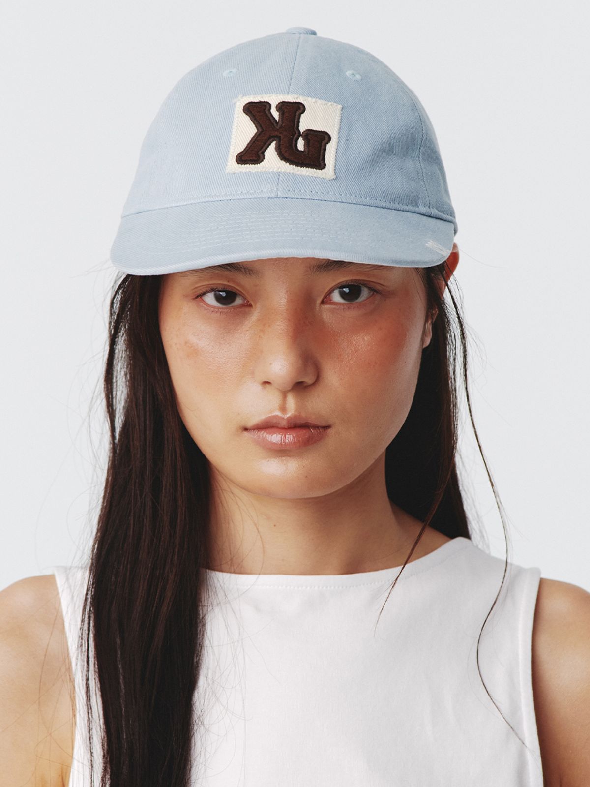 기준(KIJUN) KJ Emblem Cap UNISEX Sky Blue