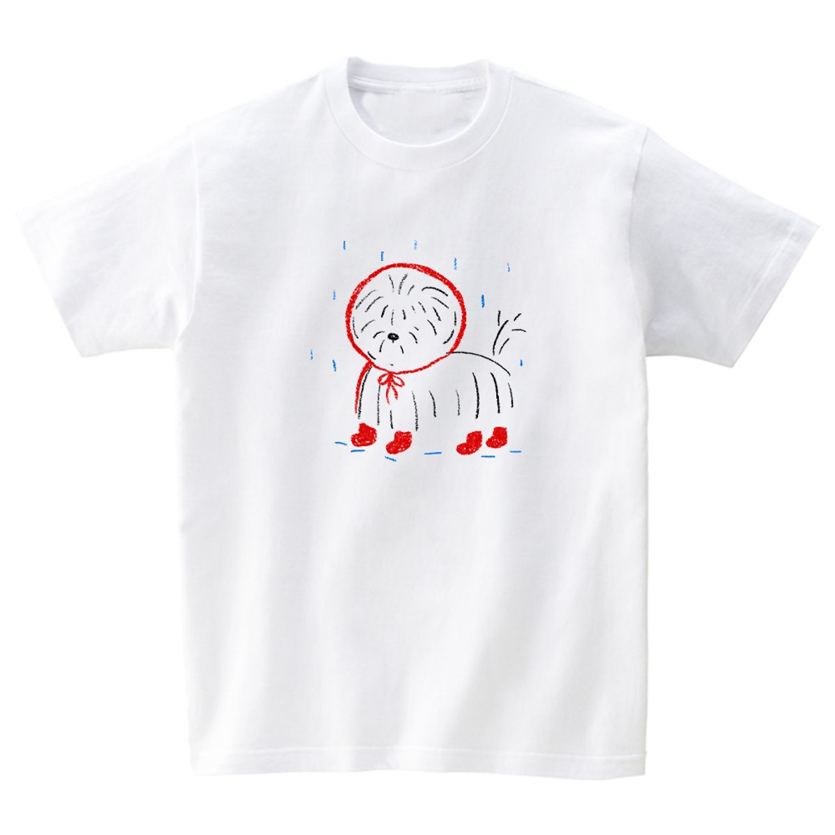 어썸어스(AWESOMEUS) Dog in a raincoat T-SHIRTS_4COLOR