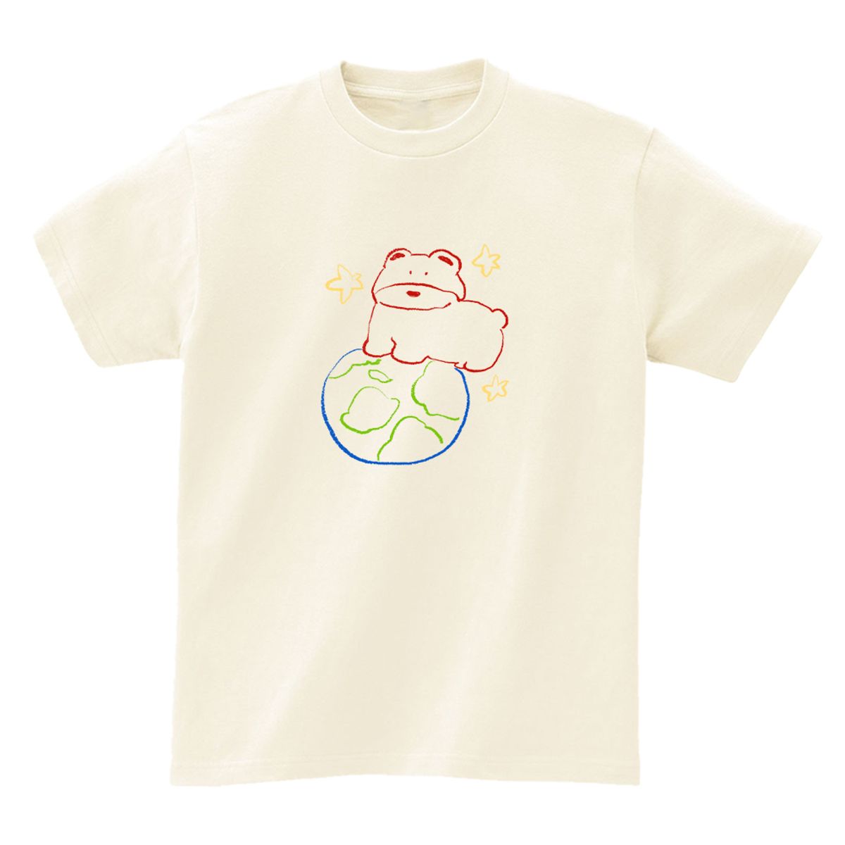 어썸어스(AWESOMEUS) Bear on the earth T-SHIRTS_4COLOR