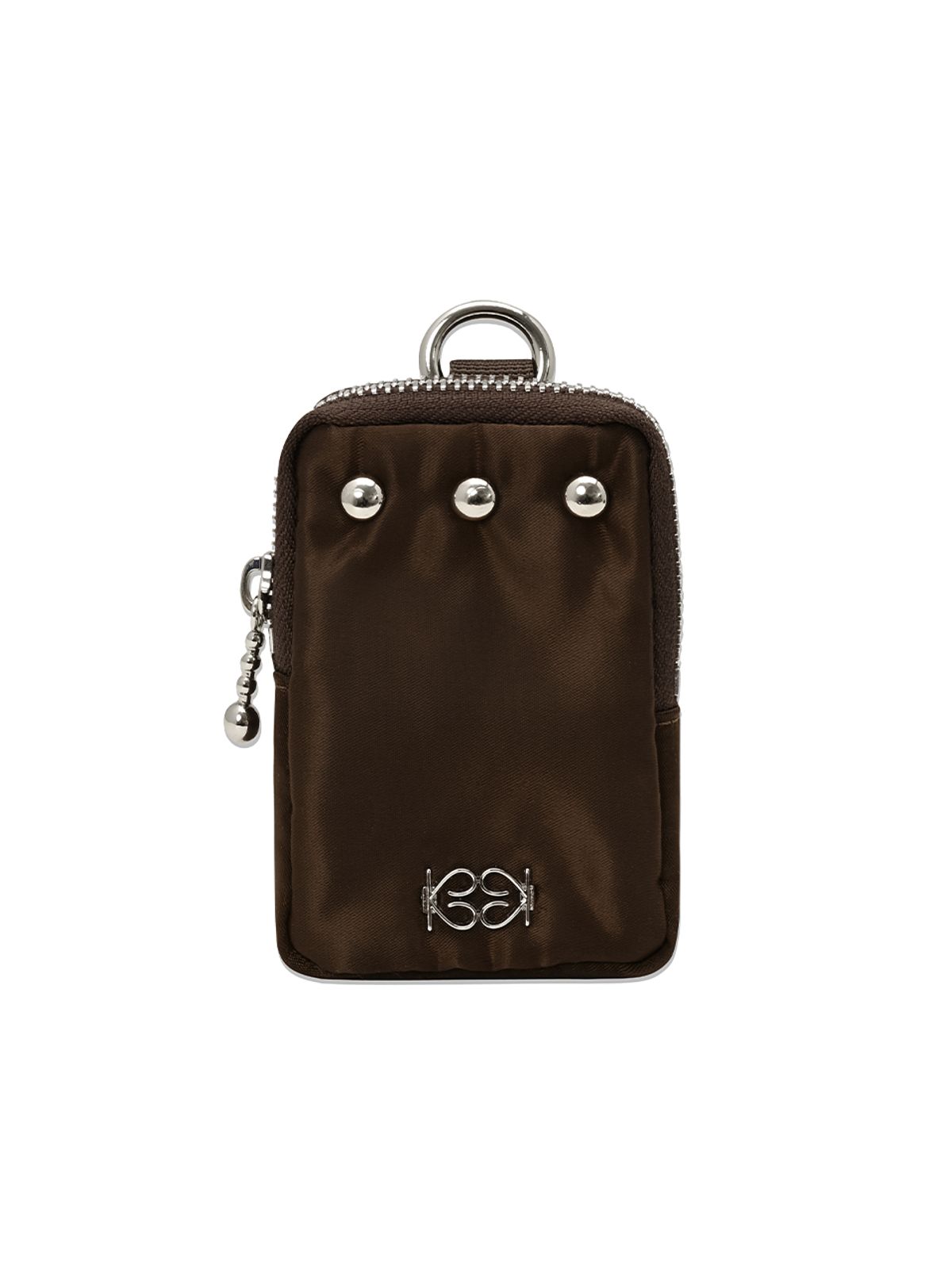 기준(KIJUN) Ellipsis Mini Pocket Brown
