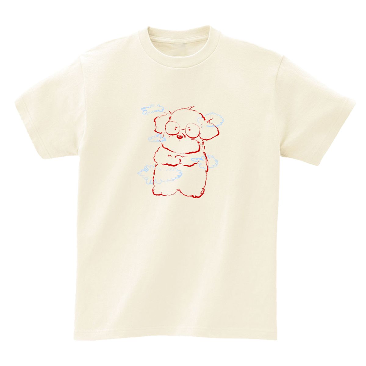 어썸어스(AWESOMEUS) Puppy in the clouds T-SHIRTS_4COLOR