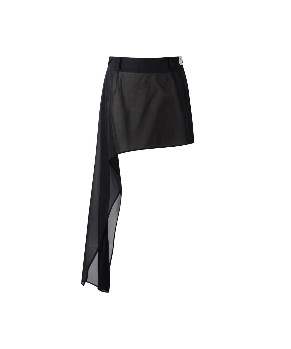 래코드(RECODE) Asymmetric Draped Skirt_RQKAM25548OTX